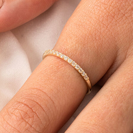 Yarımtur Pırlanta Montürü Alyans-0,25 Crt Tamtur Pırlanta Montürü Alyans-925 Ayar Tamtur Alyans