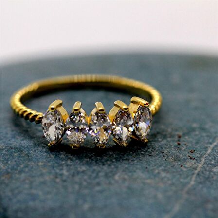 Angel Beştaş 1.50 CT Pırlanta Montörü 14 Ayar Kadın Evlilik Teklifi Yüzüğü-Hediye Beştaş Altın Yüzük