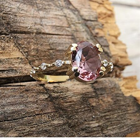 Sultanayt İhtişamı Kadın 14 Ayar Altın Evlilik Teklifi Yüzüğü-0.93CT Sultanayt Altın Evlilik Yüzüğü