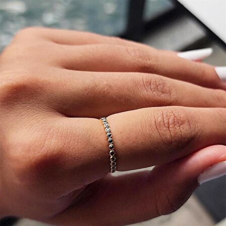 0.30 Karat Yarım Tur Smoky Taşlı 14 Ayar Hediye Altın Yüzük 