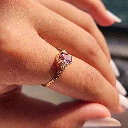 1.05 Karat Sultanayt Tria Fantezi Altın Yüzük-Tria 14 Ayar Altın Evlilik Teklifi Yüzüğü