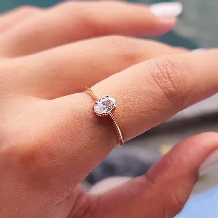 0.90 Karat Signity Swaroski Tektaş Evlilik Teklifi Pırlanta Montörü Tektaş 925 Ayar Gümüş Tarz Yüzük