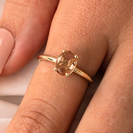 1.10 Karat Zultanit (Renk Değiştiren) Taşlı Pırlanta Montörü 925 Ayar Gümüş Evlilik Teklifi Yüzüğü