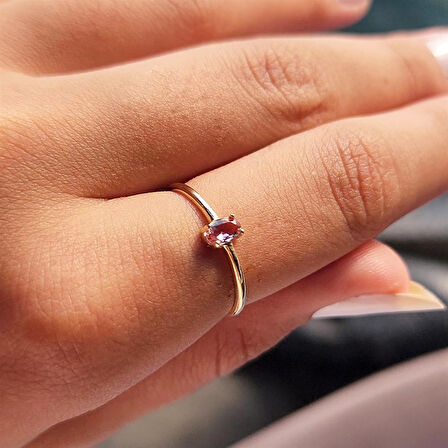 Gümüş Yüzük - İtalyan Kol 0.30 Karat Zultanit Taşlı Tek Taş Yüzük-Sultanayt 925 Ayar Gümüş Yüzük