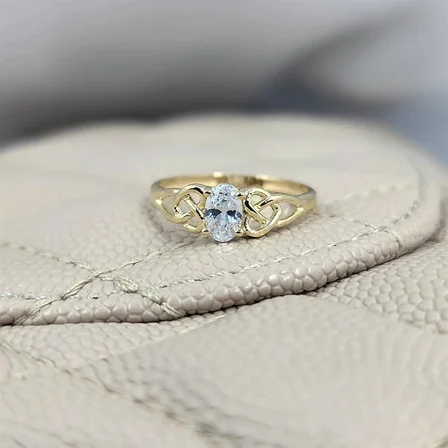 Gümüş Yüzük - 0.60 Karat Pırlanta Möntörü Swarovski Taşlı Tasarım 925 Ayar Gümüş Evlilik Yüzüğü