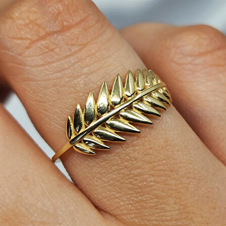 Gümüş Yüzük - Başak Gösterişli Taşsız Tasarım 925 Ayar Gümüş Yüzük