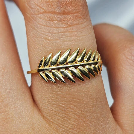 Gümüş Yüzük - Başak Gösterişli Taşsız Tasarım 925 Ayar Gümüş Yüzük