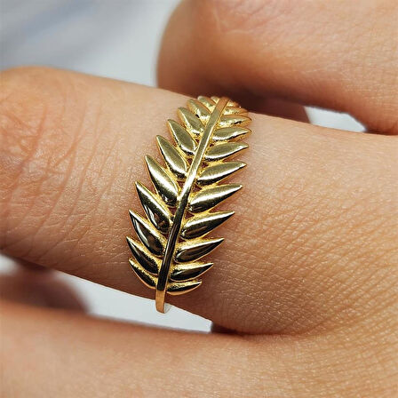 Gümüş Yüzük - Başak Gösterişli Taşsız Tasarım 925 Ayar Gümüş Yüzük