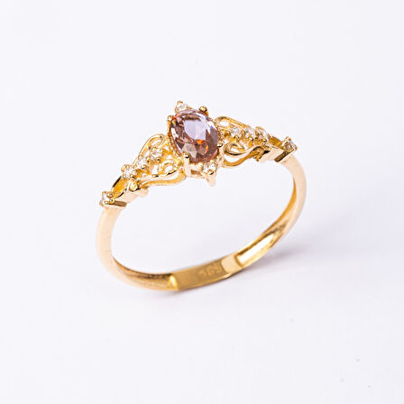 Gümüş Yüzük - 0.50 Karat Love Zultanit Taşlı Prenses 925 Ayar Gümüş Evlilik Teklifi Yüzüğü