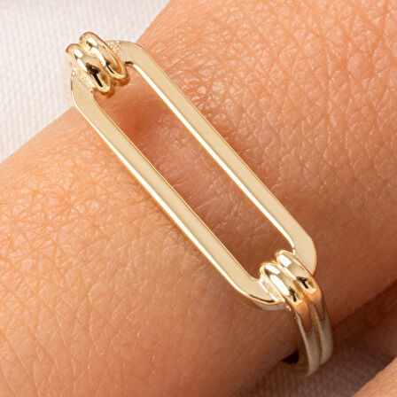 Gümüş Yüzük - Taşsız Modern Tasarım 925 Ayar Gümüş Yüzük