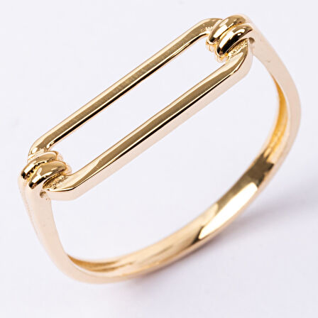 Gümüş Yüzük - Taşsız Modern Tasarım 925 Ayar Gümüş Yüzük