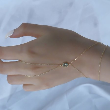 Şahmeran Gümüş-Green Topaz Taşlı 925 Ayar Gümüş Şahmeren