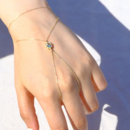 Şahmeran Gümüş-Green Topaz Taşlı 925 Ayar Gümüş Şahmeren