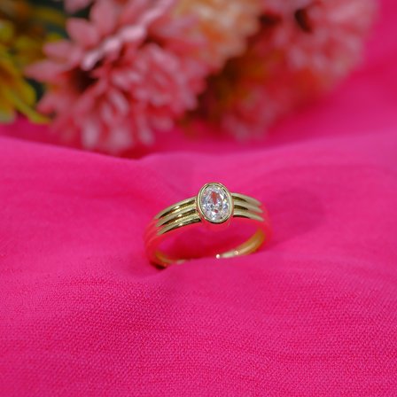 Ajda yüzük 925 Ayar 1,00 ct Gümüş Yüzük