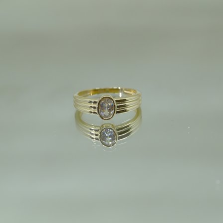 Ajda yüzük 925 Ayar 1,00 ct Gümüş Yüzük