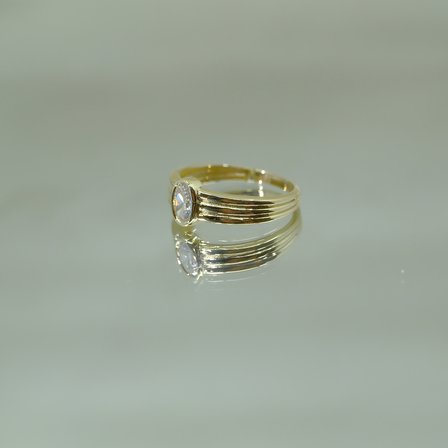 Ajda yüzük 925 Ayar 1,00 ct Gümüş Yüzük