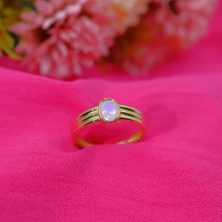Ajda yüzük Pembe Quartz Yüzük 925 Ayar 1,00 ct Gümüş Yüzük
