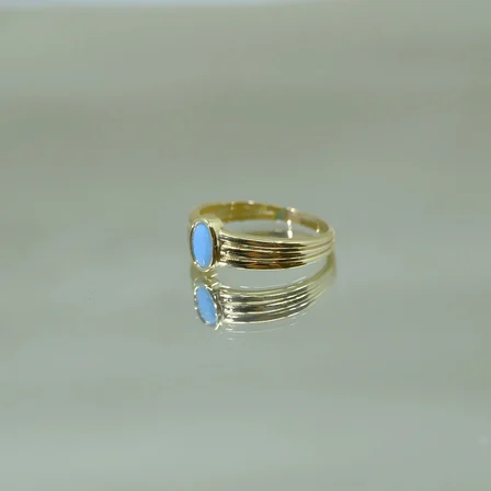 Ajda yüzük Firuze (Turquaz)Yüzük 925 Ayar 1,00 ct Gümüş Yüzük