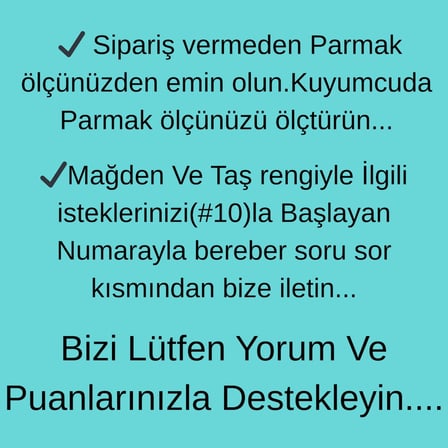 Ajda yüzük Firuze (Turquaz)Yüzük 925 Ayar 1,00 ct Gümüş Yüzük