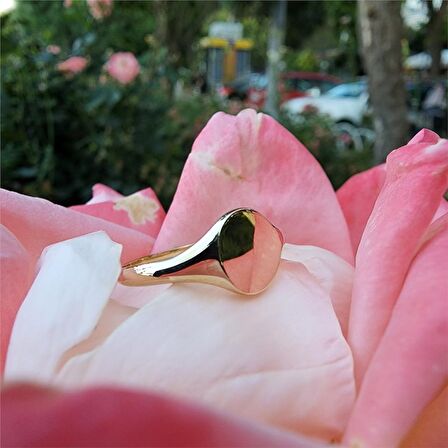 Sevda Mührü Kişiselleştirilebilir 14 Ayar Altın Yüzük-Harf Ve Tarih Yazılabilir Hediye Altın Yüzük