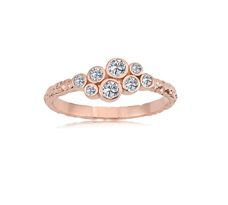 Ares Otantik Pırlanta Taşlı 14 Ayar Gösterişli Altın Yüzük-Ares Otantik Tasarım Altın Yüzük 