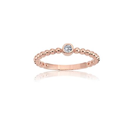 0,20CT Güverseli 925 Ayar Gümüş TekTaş-Tasarım 925 Ayar Gümüş Tektaş Yüzük-Hediye TekTaş Gümüş Yüzük