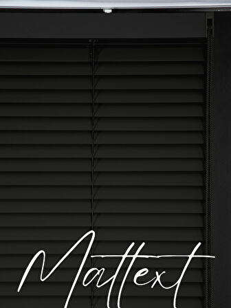 Antrasit 25 MM Redektörlü Ahşap  Jaluzi Perde