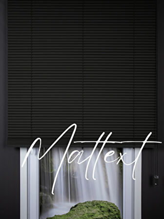 Antrasit 25 MM Redektörlü Ahşap  Jaluzi Perde