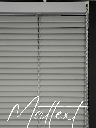 Gri 25 MM Redektörlü Ahşap  Jaluzi Perde