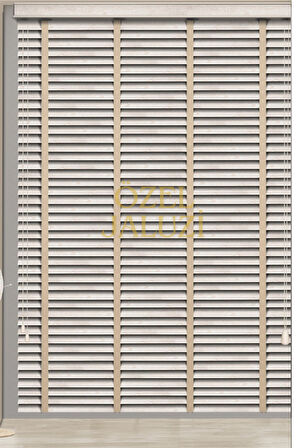Krem 50 MM Ahşap  Jaluzi