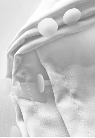 Beyaz Saten Güneşlik perde