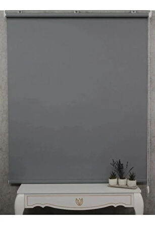 Antrasit Mat Stor Perde Etek Dilimsiz Güneşlik Perde Güneşlik Stor Perde