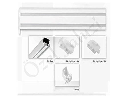 Beyaz Alüminyum Dekoratif Ray