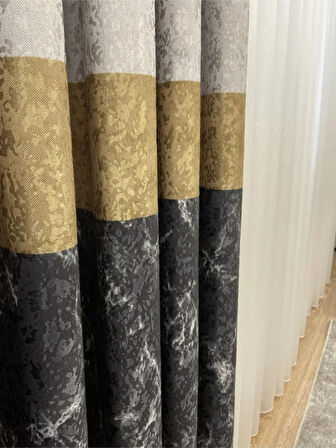 Gri Pano Fon 1/2,50 Sık Pile Fon Perde  DJ18287-808