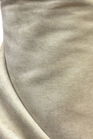 Bej 1/3  Sık Pile Fon Perde-12490