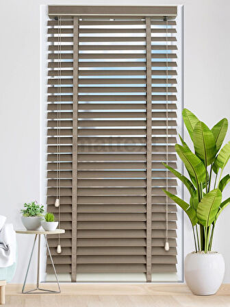 Sütlü Kahverengi Kumaş Jaluzi