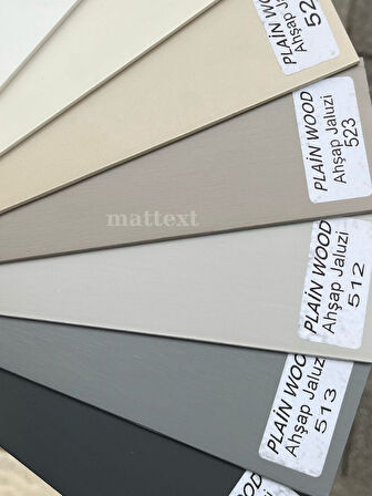 Gri Redektörlü Kurdelalı Ahşap Jaluzi