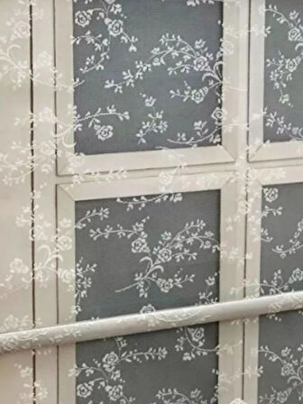 Çiçek Desen Çiftli Sistem Mekanizmalı Tül ve Stor Perde 