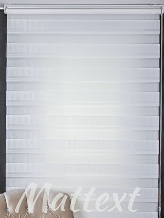 Beyaz modern  Zebra Perde  Byz3010