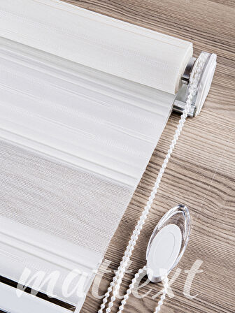 Beyaz Merian  Zebra Perde  YKZ6900