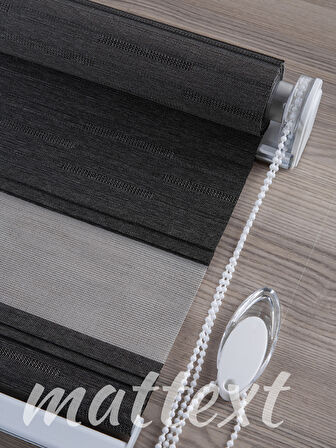 Antrasit Merian  Zebra Perde  YKZ6900