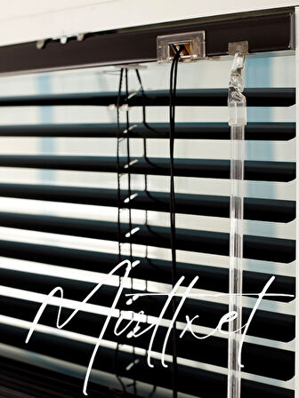 Siyah Alüminyum Jaluzi Perde - 25m