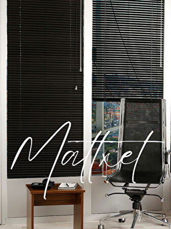 Siyah Alüminyum Jaluzi Perde - 25m