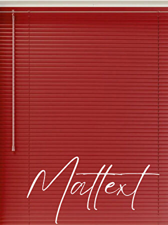 Kırmızı Alüminyum Jaluzi Perde - 25m