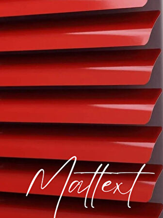 Kırmızı Alüminyum Jaluzi Perde - 25m