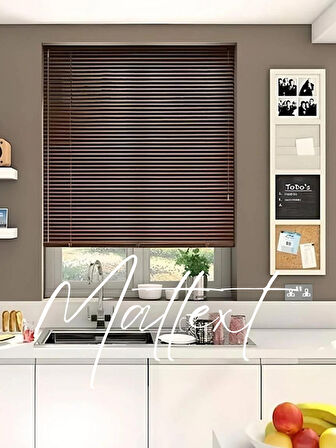 Kahverengi Alüminyum Jaluzi Perde - 25m