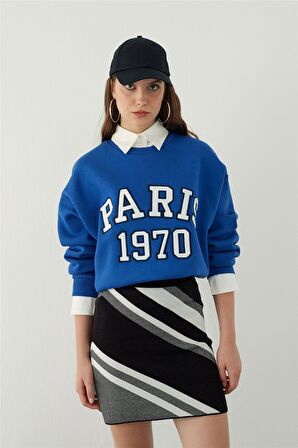 Siyah Çizgili Mini Triko Etek