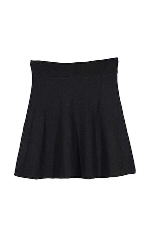 Antrasit Triko Kloş Etek