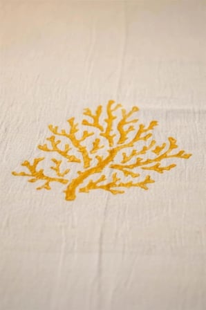 Tree of Life  Yellow Print Çok Amaçlı Örtü