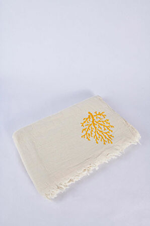 Tree of Life  Yellow Print Çok Amaçlı Örtü